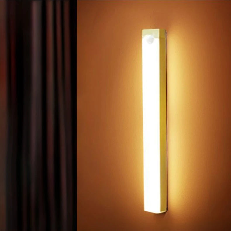 مصباح LED لاسلكي قابل لإعادة الشحن بمنفذ USB ومزود بمستشعر حركة للمنزل
