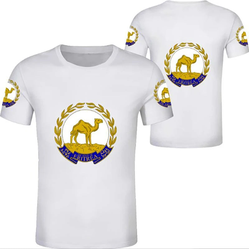Summer Eritrea T-Shirts Eritrean Flag Emblem