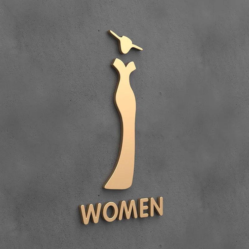 ديكور مرحاض باللون الذهبي الأسود المطفي