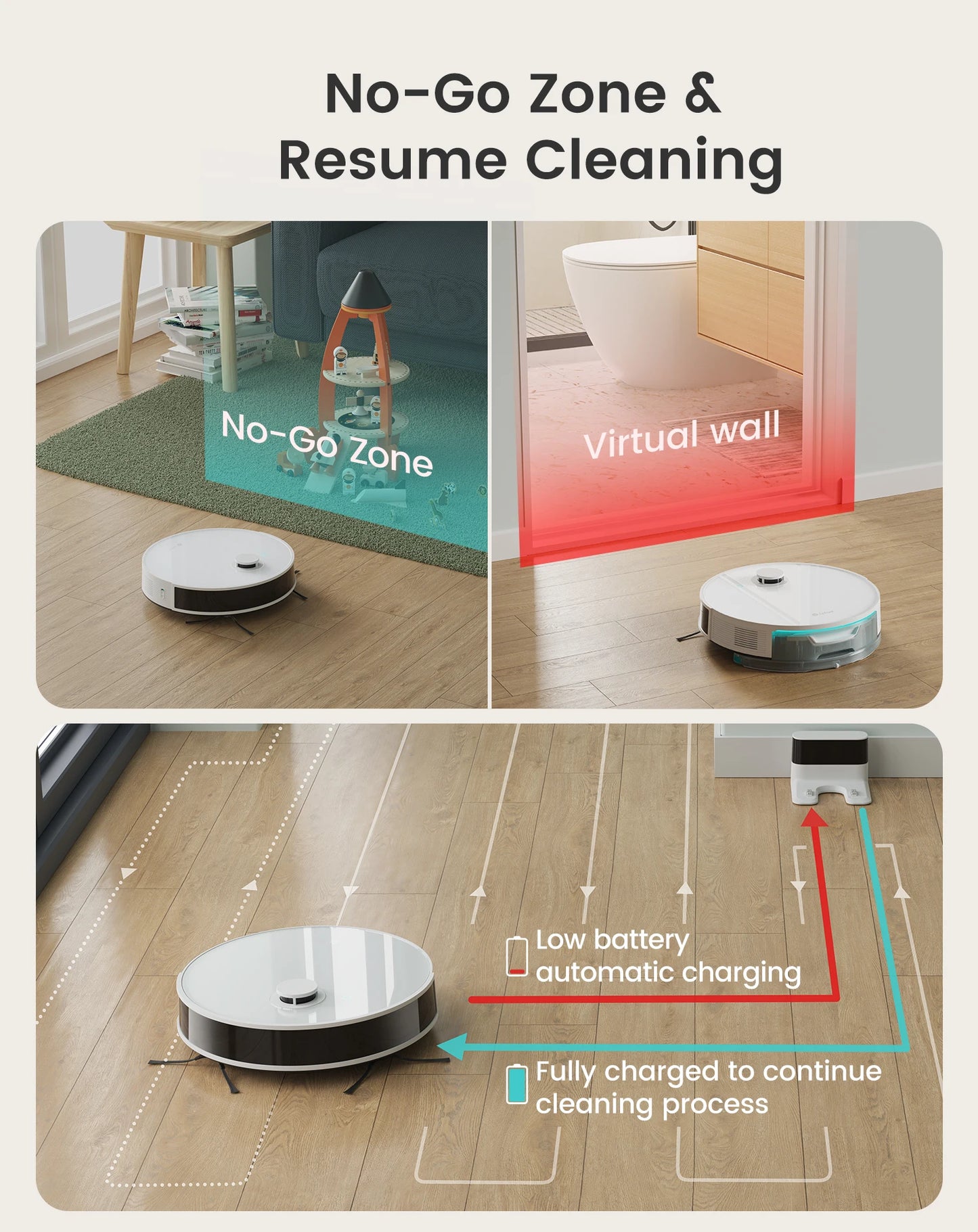 Lefant N3 Robot Vacuum Cleaner with Mop,6000pa,dToF Laser Navigation, Sonic Vibration Wash 12000/min,Ultrasonic Carpet Detection