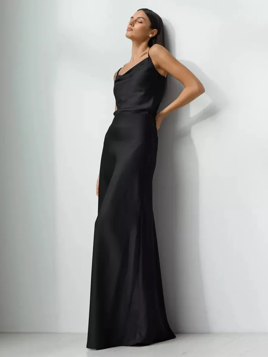 Wolfeel Casual Satin Women'S Skirt