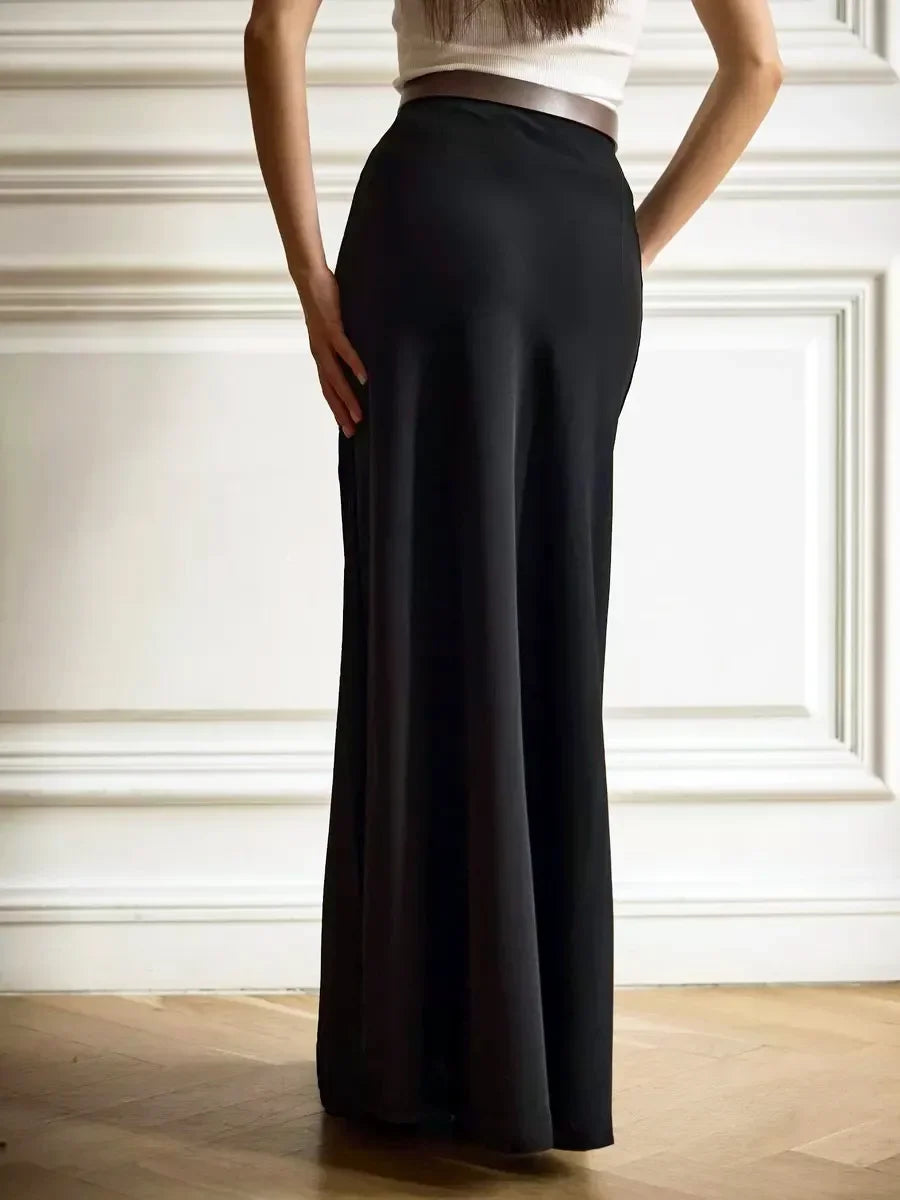 Wolfeel Casual Satin Women'S Skirt