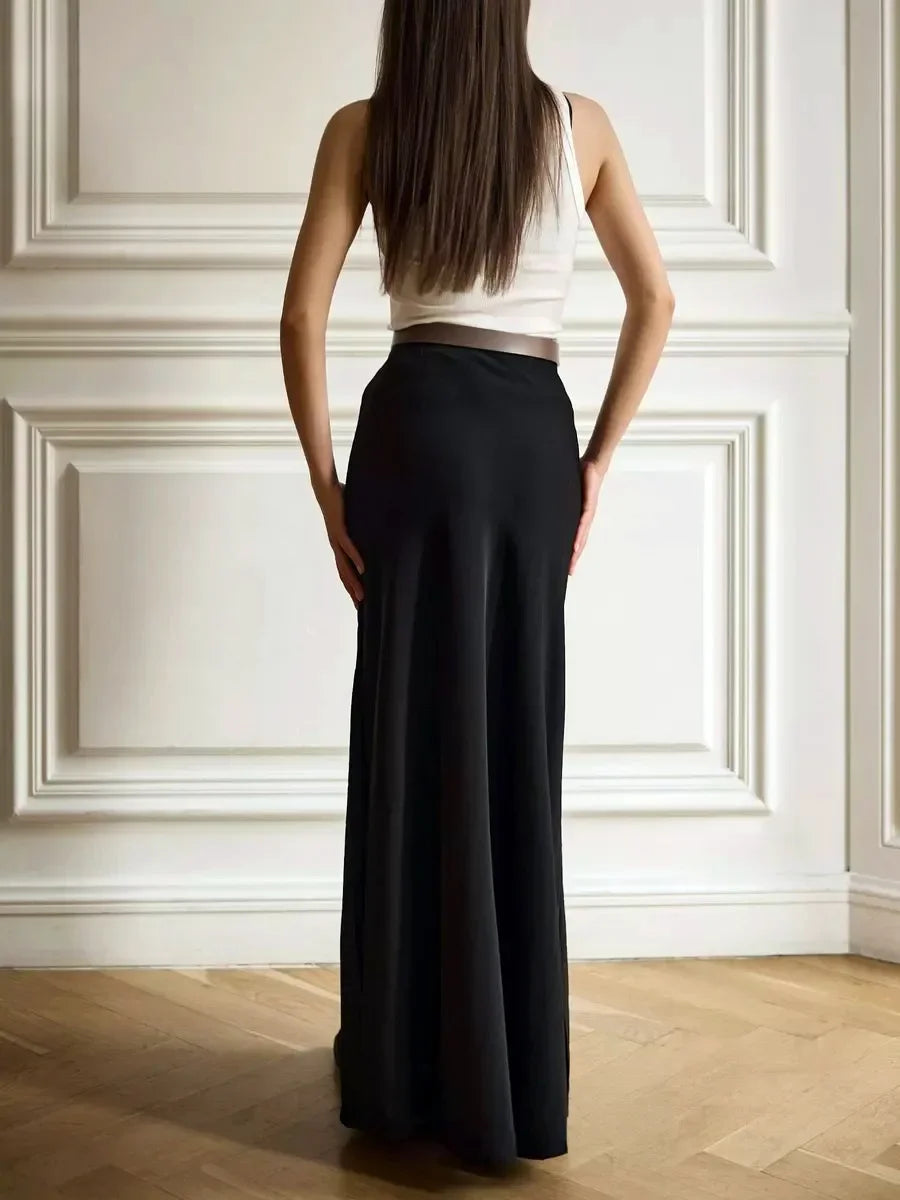 Wolfeel Casual Satin Women'S Skirt