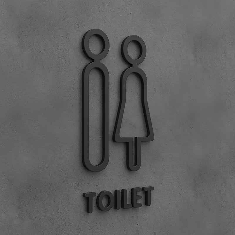 ديكور مرحاض باللون الذهبي الأسود المطفي